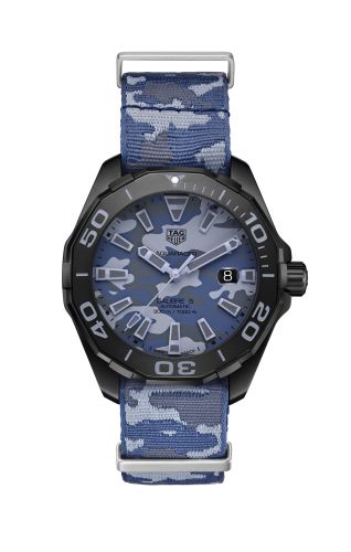 TAG Heuer Aquaracer 300M Calibre 5 43 Titanium PVD / Arctic Camo / NATO
